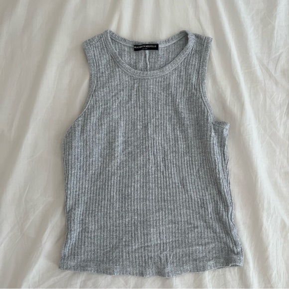 Brandy Melville Grey Tank Top - Picture 1 of 2